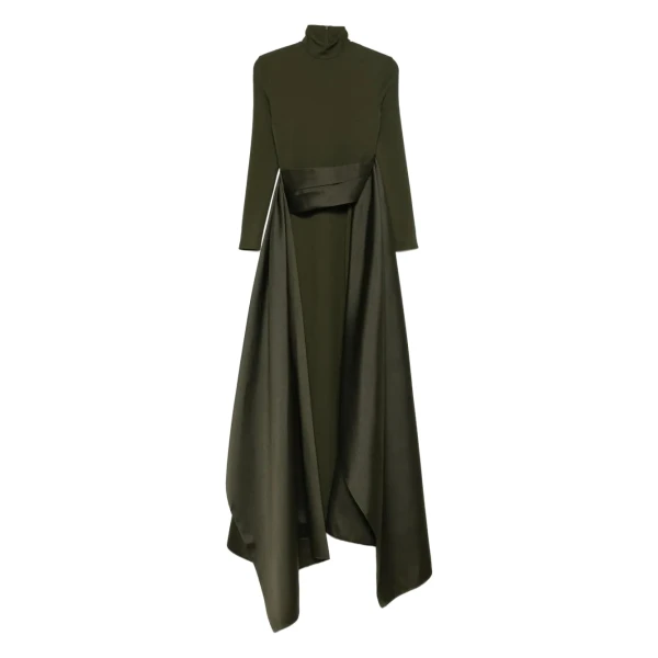 Solace London The Olivia Maxi Dress in Dark Olive | Maxi Dresses | Luxury Shoes 