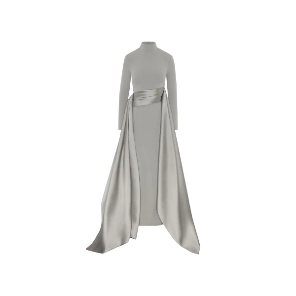 Solace London The Olivia Maxi Dress in Pewter | Maxi Dresses | Luxury Shoes 
