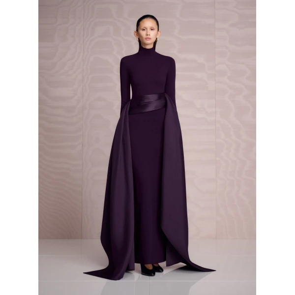 Solace London The Olivia Maxi Dress in Plum