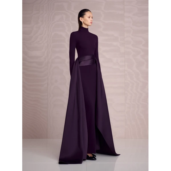 Solace London The Olivia Maxi Dress in Plum