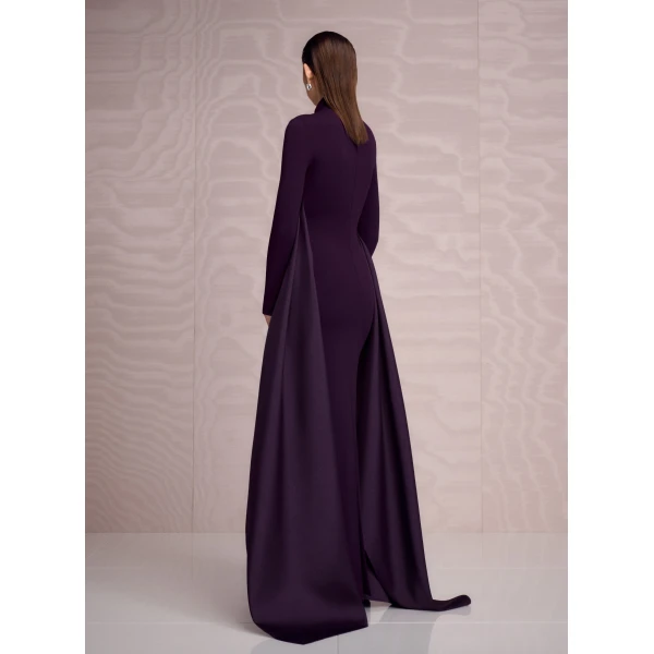 Solace London The Olivia Maxi Dress in Plum