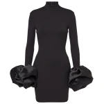 Solace London The Payton Mini Dress in Black | Mini Dresses | Luxury Shoes 