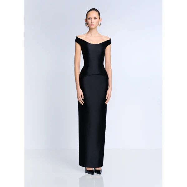 Solace London The Pieta Maxi Dress in Black