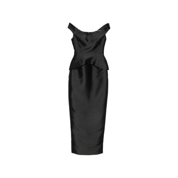 Solace London The Pieta Maxi Dress in Black | Maxi Dresses | Luxury Shoes 