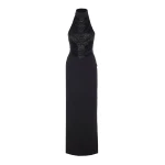 Solace London The Portia Maxi Dress in Black | Maxi Dresses | Luxury Shoes 