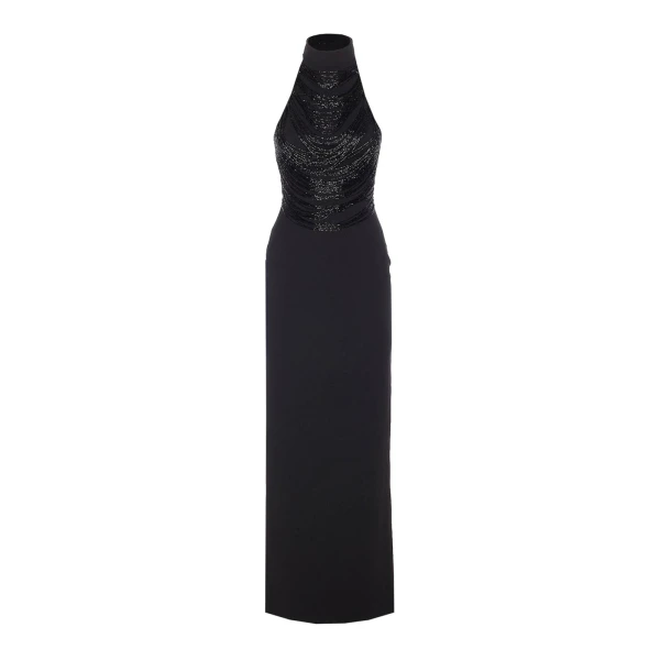 Solace London The Portia Maxi Dress in Black | Maxi Dresses | Luxury Shoes 