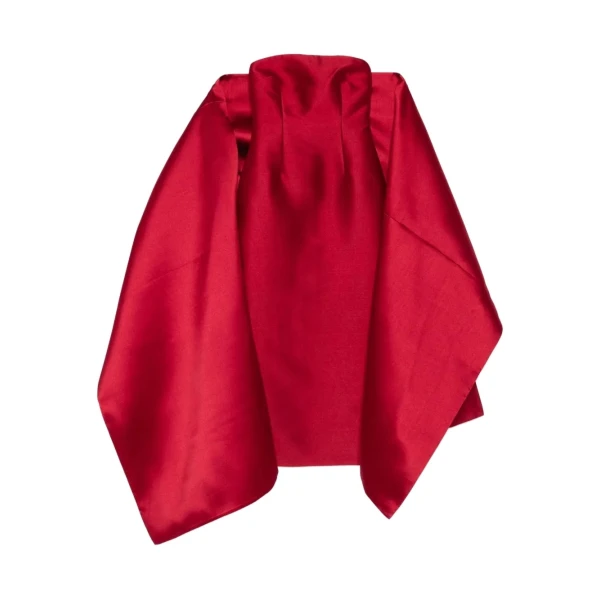 The Renee Midaxi Dress in Crimson Red