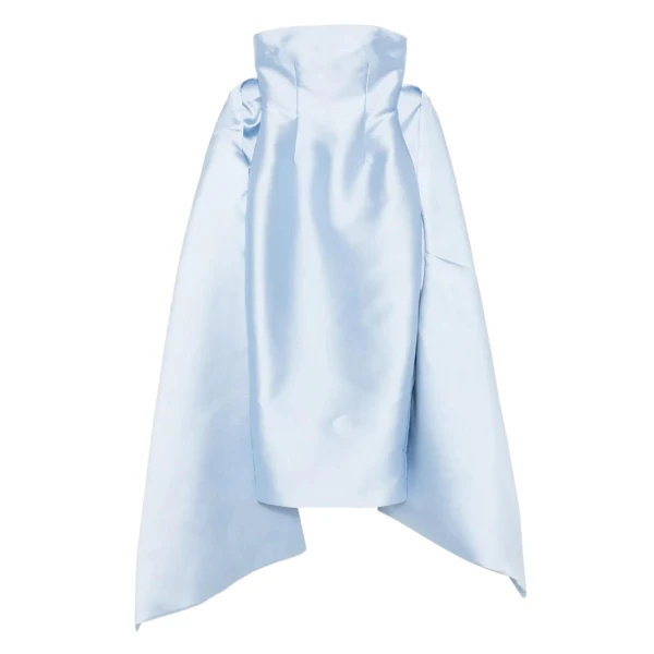 Solace London The Renee Midaxi Dress in Ice Blue | Midi Dresses | Luxury Shoes 
