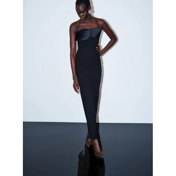 Solace London The Reynolds Maxi Dress in Black