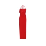 Solace London The Reynolds Maxi Dress in Red | Maxi Dresses | Luxury Shoes 