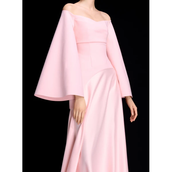 Solace London The Rina Maxi Dress in Camellia Pink