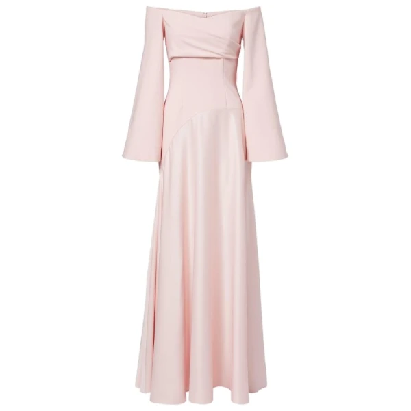 Solace London The Rina Maxi Dress in Putty Pink | Maxi Dresses | Luxury Shoes 