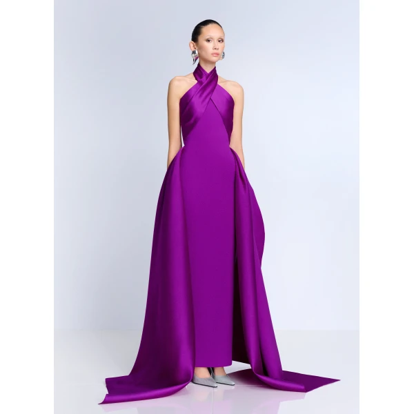 Solace London The Rumi Maxi Dress in Allium Purple