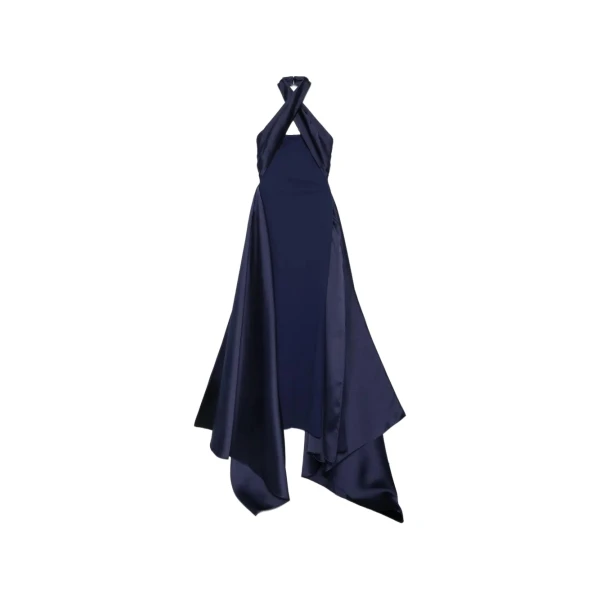 Solace London The Rumi Maxi Dress in Navy | Maxi Dresses | Luxury Shoes 