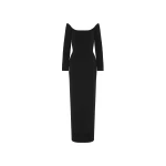 Solace London The Ryder Maxi Dress in Black | Maxi Dresses | Luxury Shoes 