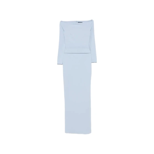 Solace London The Sabina Maxi Dress in Light Blue | Maxi Dresses | Luxury Shoes 