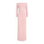 Solace London The Sabina Maxi Dress in Pale Pink | Maxi Dresses | Luxury Shoes 