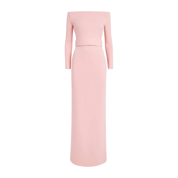Solace London The Sabina Maxi Dress in Pale Pink | Maxi Dresses | Luxury Shoes 