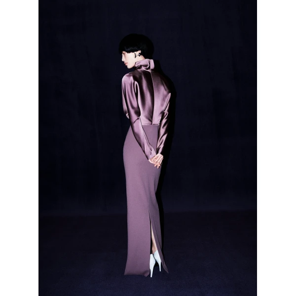 Solace London The Sedgewick Maxi Dress in Acai