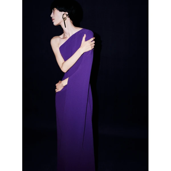 Solace London The Seldon Maxi Dress in Deep Orchid