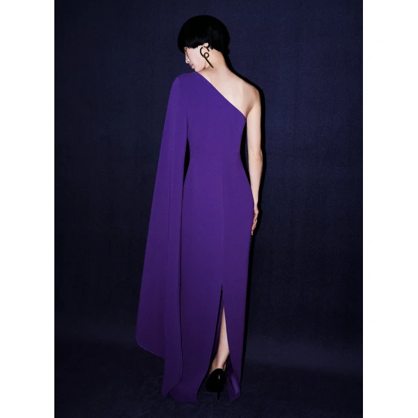 Solace London The Seldon Maxi Dress in Deep Orchid
