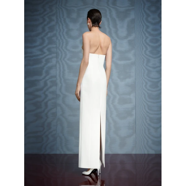 Solace London The Senna Maxi Dress in Cream
