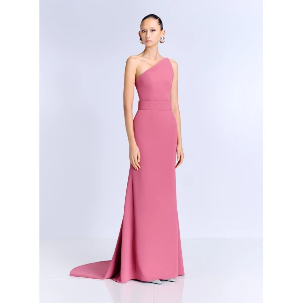Solace London The Seraphina Maxi Dress in Dark Rose