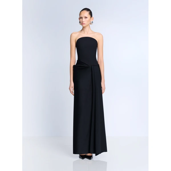 Solace London The Seri Maxi Dress in Black