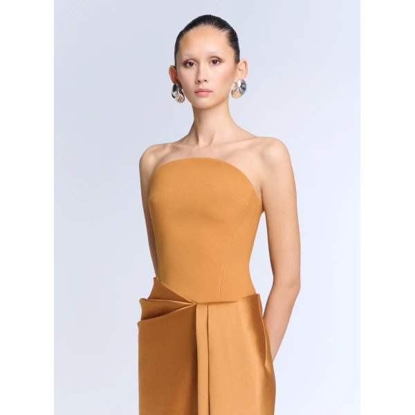 Solace London The Seri Maxi Dress in Clay