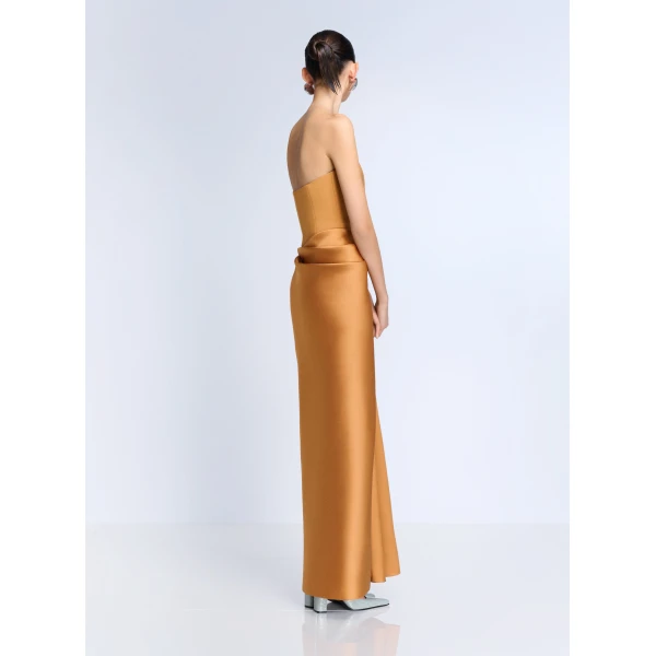 Solace London The Seri Maxi Dress in Clay