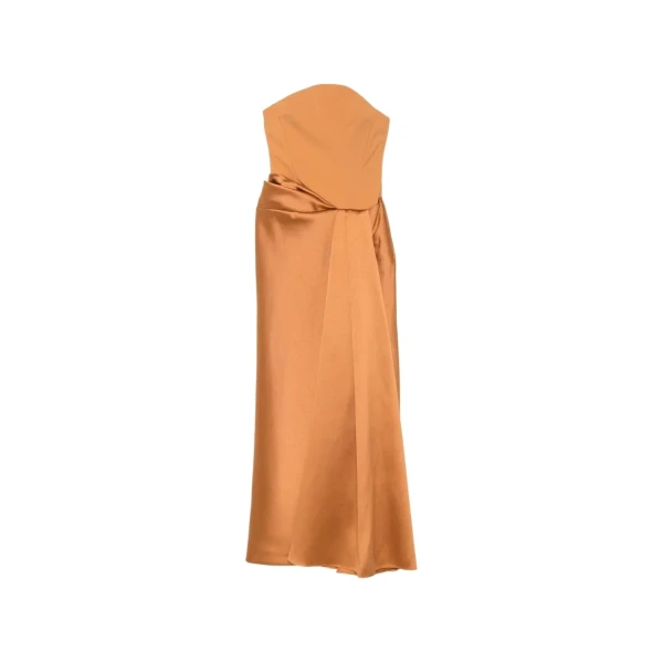 Solace London The Seri Maxi Dress in Clay | Maxi Dresses | Luxury Shoes 