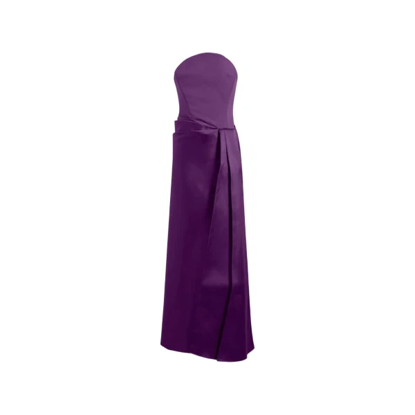 Solace London The Seri Maxi Dress in Damson | Maxi Dresses | Luxury Shoes 