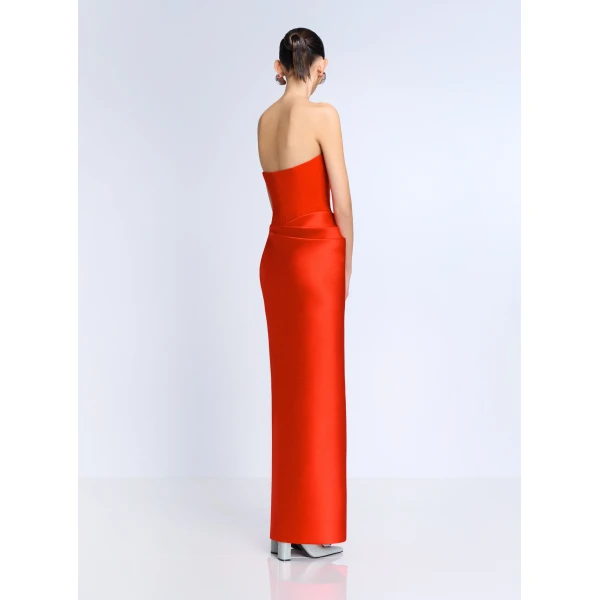 Solace London The Seri Maxi Dress in Scarlet