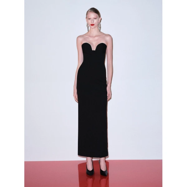 Solace London The Sommer Maxi Dress in Black