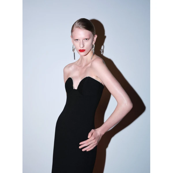 Solace London The Sommer Maxi Dress in Black