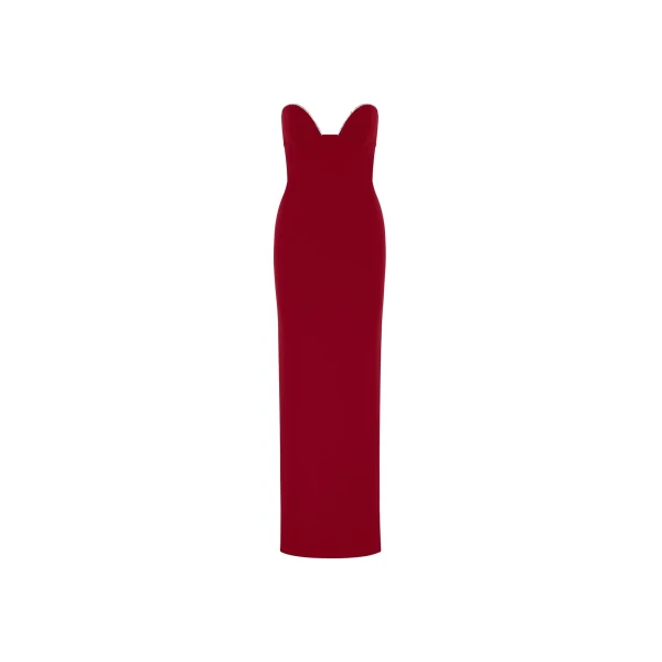 Solace London The Sommer Maxi Dress in Ruby | Maxi Dresses | Luxury Shoes 