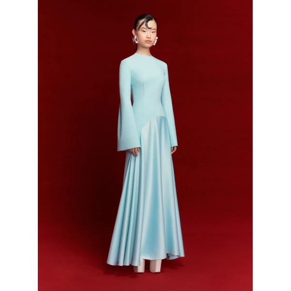 Solace London The Storm Maxi Dress in Arctic Blue