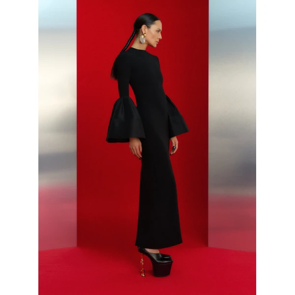 Solace London The Suri Maxi Dress in Black