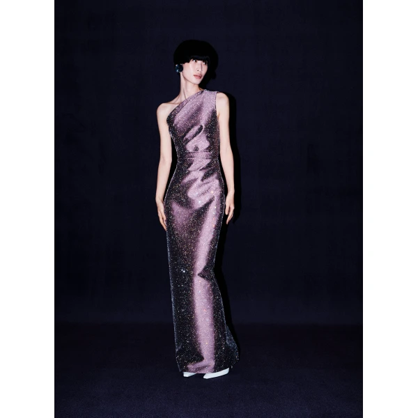 Solace London The Swanson Maxi Dress in Acai