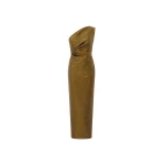 Solace London The Swanson Maxi Dress in Gold | Maxi Dresses | Luxury Shoes 