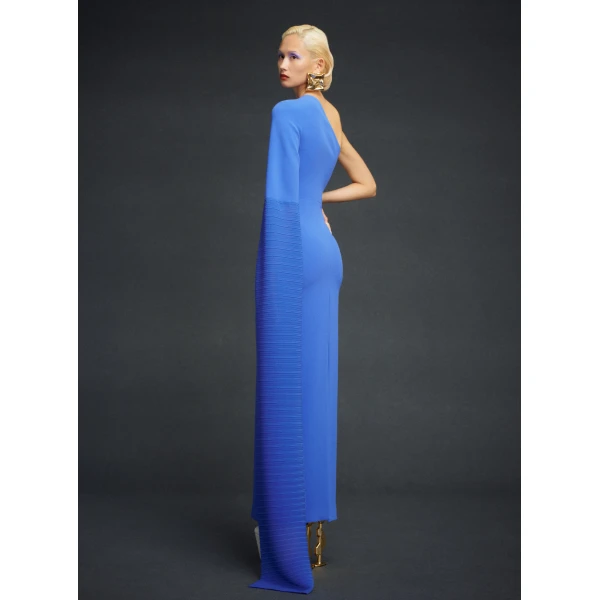 Solace London The Sylvia Maxi Dress in Iris Blue
