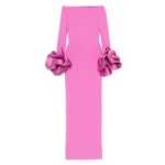 Solace London The Talia Maxi Dress in Berry Pink | Maxi Dresses | Luxury Shoes 