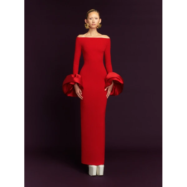 Solace London The Talia Maxi Dress in Red