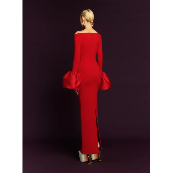 Solace London The Talia Maxi Dress in Red