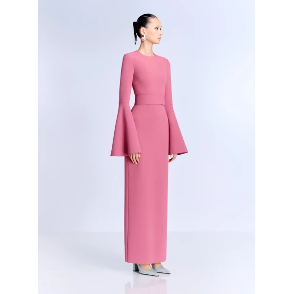 Solace London The Theia Maxi Dress in Dark Rose