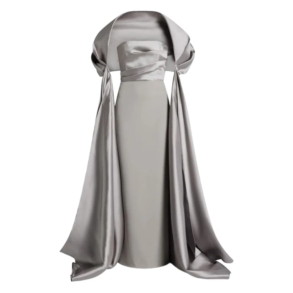 The Vera Maxi Dress in Pewter