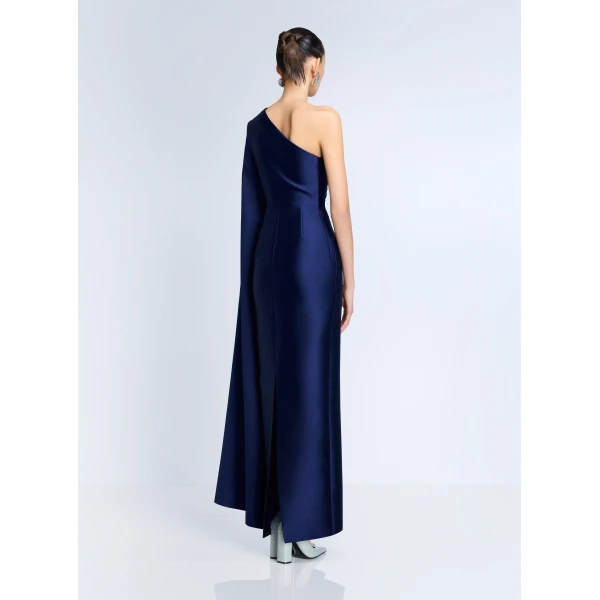 Solace London The Veya Maxi Dress in Navy