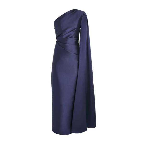 Solace London The Veya Maxi Dress in Navy | Maxi Dresses | Luxury Shoes 