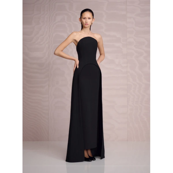 Solace London The Vi Maxi Dress in Black