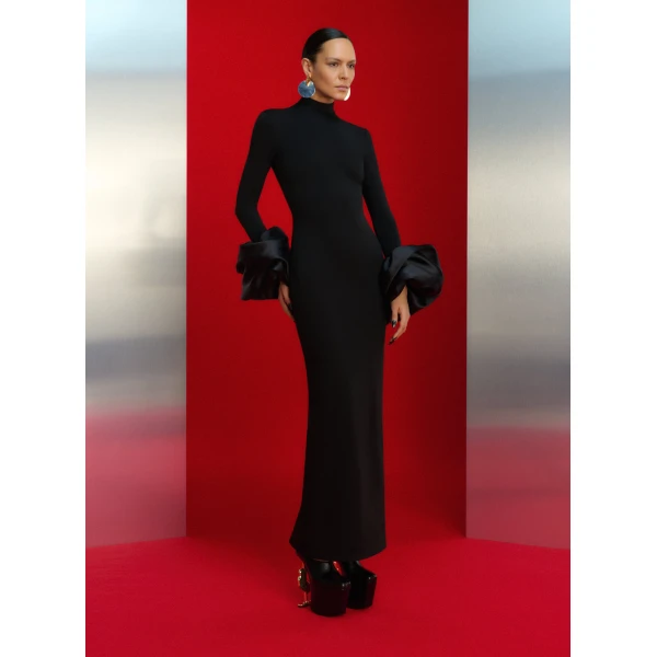 Solace London The Viviana Maxi Dress in Black